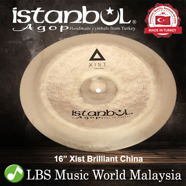 Istanbul Agop 16" Xist Brilliant China Cymbal - Made in Turkey (XCHB16 XCHB 16)
