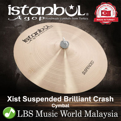 Istanbul Agop Xist Suspended Brilliant Crash Cymbal (XBSUS16 XBSUS18 XBSUS20)