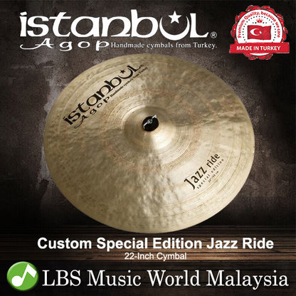 Istanbul Agop 20",21",22",24",26" Custom Special Edition Jazz Ride (SER20 SER21 SER22 SER24 SER26)