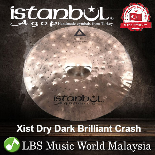 Istanbul Agop 19",21",22" Xist Dry Dark Brilliant Crash Cymbal (XDDBC19 XDDBC 21 XDDBC22)