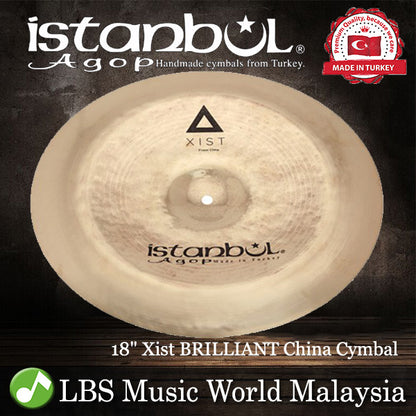 Istanbul Agop Cymbals 18" Xist BRILLIANT China Cymbal - Made in Turkey (XCHB18 XCHB 18)