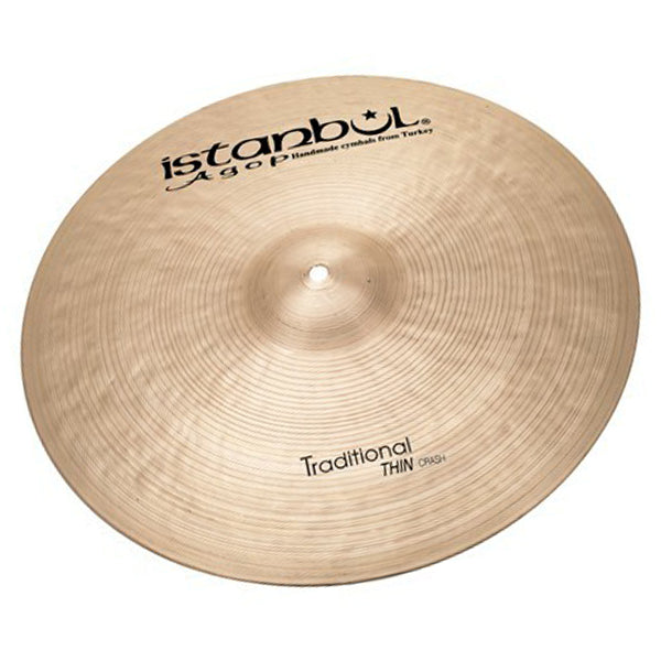 Istanbul Agop Cymbals 17" Traditional Thin Crash Cymbal - Made in Turkey (THC17 THC 17)