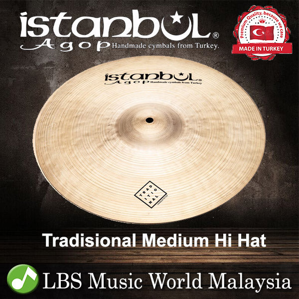Istanbul Agop 13".14".15 Tradisional Medium Hi Hat (MH13 MH14 MH15)