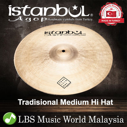 Istanbul Agop 13".14".15 Tradisional Medium Hi Hat (MH13 MH14 MH15)