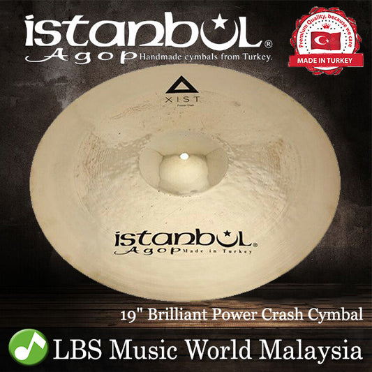 Istanbul Agop Cymbals 19" Brilliant Power Crash Cymbal - Made in Turkey (XPWBC19 XPWBC 19)
