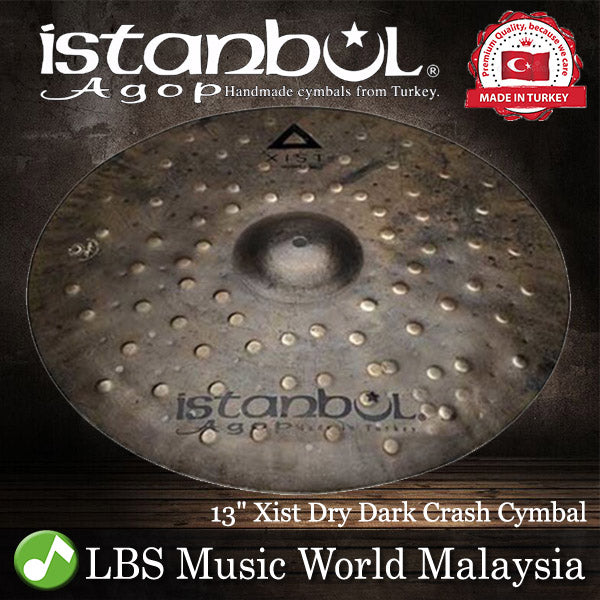 Istanbul Agop Cymbals 13" Xist Dry Dark Crash Cymbal - Made in Turkey (XDDC13 XDDC 13)
