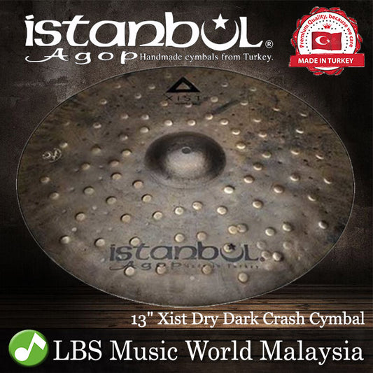 Istanbul Agop Cymbals 13" Xist Dry Dark Crash Cymbal - Made in Turkey (XDDC13 XDDC 13)