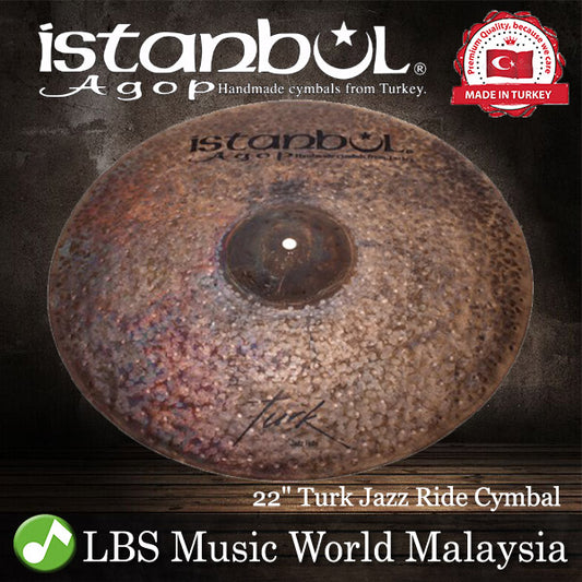 Istanbul Agop Cymbals 22" Turk Jazz Ride Cymbal - Made in Turkey (TJR22 TJR 22)
