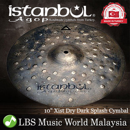 Istanbul Agop Cymbals 10" Xist Dry Dark Splash Cymbal - Made in Turkey (XDDSP10 XDDSP 10)