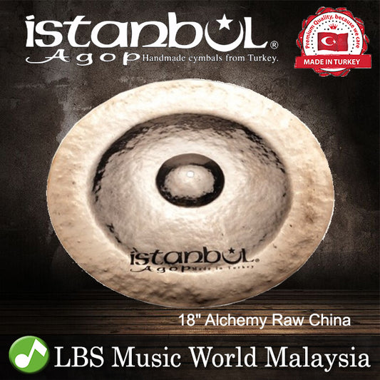 Istanbul Agop Cymbals 18" Alchemy Raw China Cymbal - Made in Turkey (ARWCH18)