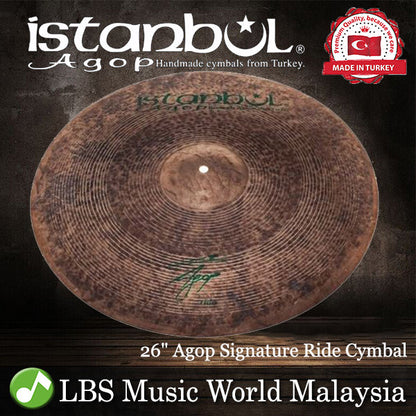 Istanbul Agop Cymbals 26" Agop Signature Ride Cymbal - Made in Turkey (AGR26 AGR 26)
