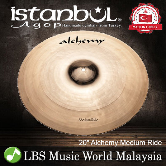 Istanbul Agop Cymbals 20" Alchemy Medium Ride Cymbal - Made in Turkey (AMR20)