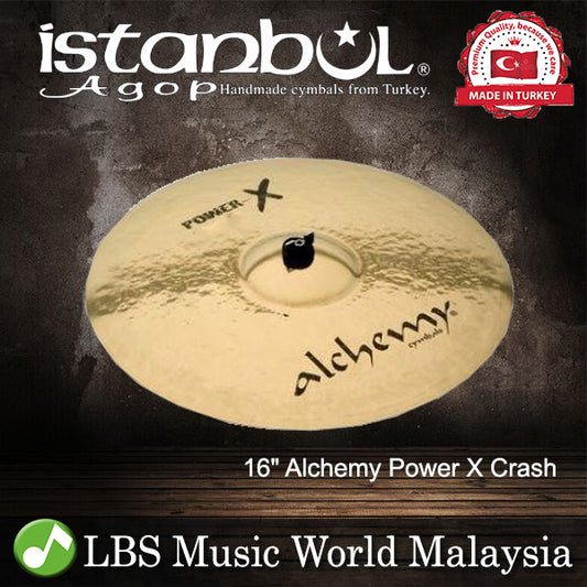 Istanbul Agop Cymbals 16" Alchemy Power X Crash Cymbal - Made in Turkey (APXC16)