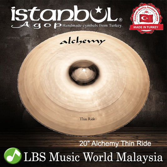 Istanbul Agop Cymbals 20" Alchemy Heavy Ride Cymbal - Made in Turkey (ATHR20)