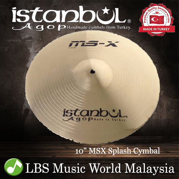 Istanbul Agop Cymbals 10" MS-X Splash Cymbal - Made in Turkey (MSXSP10 MSX SP10)