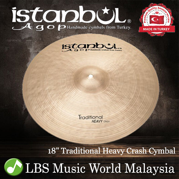 Istanbul Agop Cymbals Traditional Heavy Crash Cymbal - Made in Turkey (HVC16 HVC17 HVC18 HVC19 HVC20)