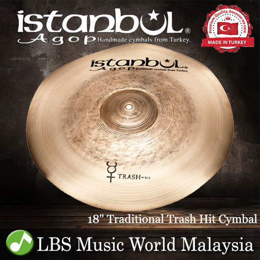 Istanbul Agop Cymbals 18" Traditional Trash Hit Cymbal - Made in Turkey (THIT18 THIT 18)