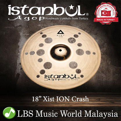 Istanbul Agop Cymbals 18" Xist ION Crash Cymbal (XIC18)