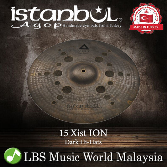 Istanbul Agop Cymbals 15" Xist ION Dark Hi Hat Series Cymbal (Xist ION)