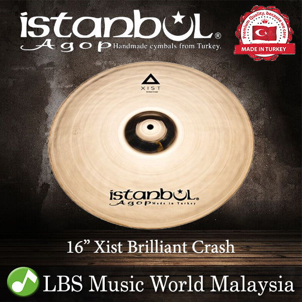 Istanbul Agop Cymbals 16" Xist Brilliant Crash Cymbal (XCB16)