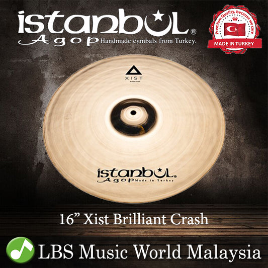 Istanbul Agop Cymbals 16" Xist Brilliant Crash Cymbal (XCB16)