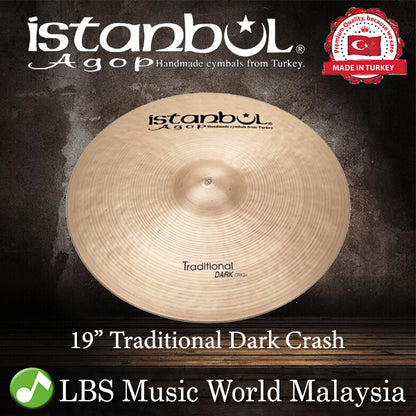 Istanbul Agop Cymbals 19" Traditional Dark Crash Cymbal (DC19)