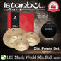 Istanbul Agop Xist Power Cymbals Set 14" Hi-Hats 16" Crash 20" Ride with Bag (IXPWS3)