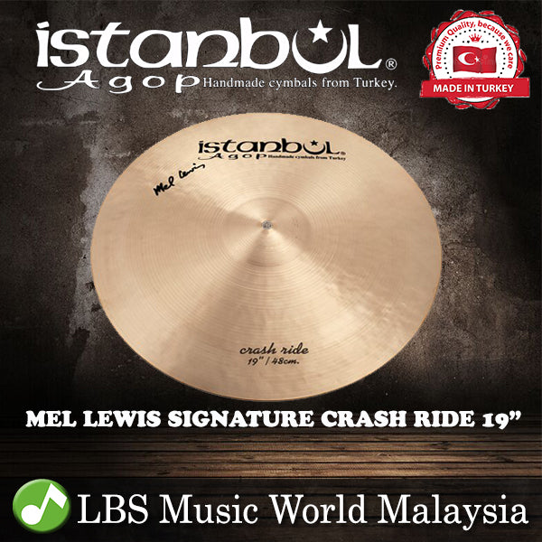 Istanbul Agop Cymbals 19" Mel Lewis Signature Crash Ride Cymbal (ML19)