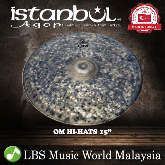 Istanbul Agop Cymbals 15" Cindy Blackman Santana OM Hi-Hats Hihat Hi Hat Cymbal (CBOH15)
