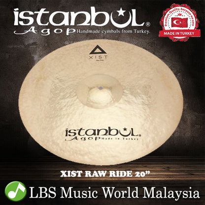 Istanbul Agop Cymbals 20" Xist Raw Ride Cymbal (XRWRB20)