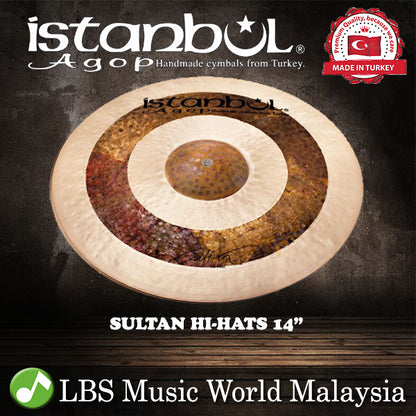 Istanbul Agop Cymbals 14" Sultan Hi-Hats Hihat Hi Hat Cymbal (SH14)