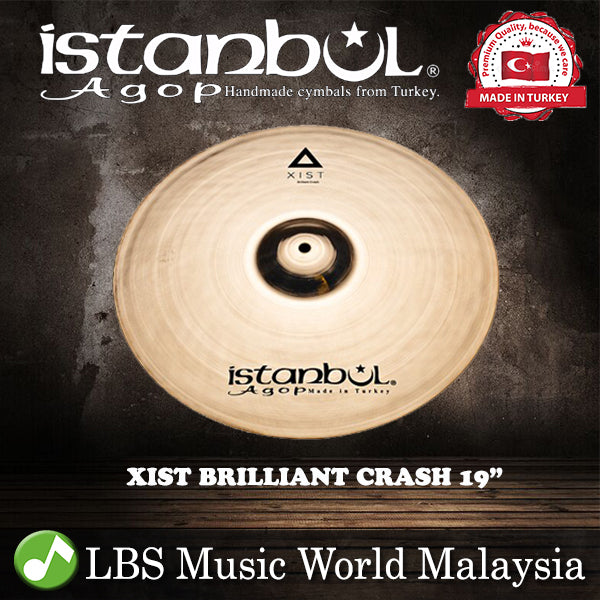 Istanbul Agop Cymbals 19" Xist Brilliant Crash Cymbal (XCB19)