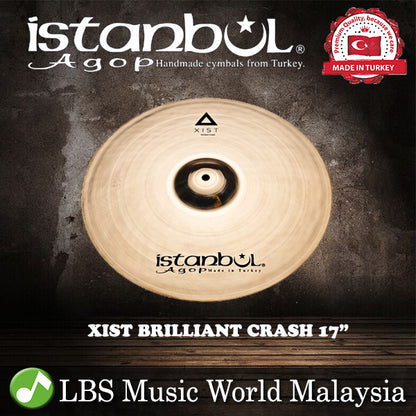 Istanbul Agop Cymbals 17" Xist Brilliant Crash Cymbal (XCB17)