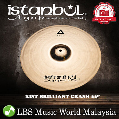 Istanbul Agop Cymbals 22" Xist Brilliant Crash Cymbal (XCB22)