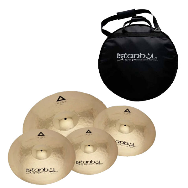 Istanbul Agop Cymbals Xist Set 14" Hi-Hats 16" Crash 18" Crash 20" Ride Cymbal Pack With Bag (IXS4)
