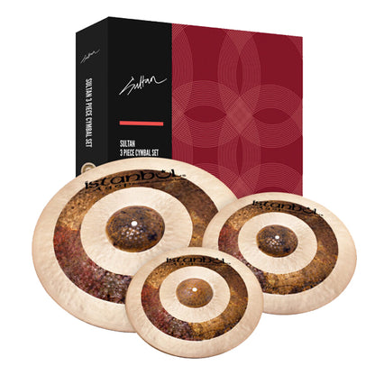 Istanbul Agop Cymbals Sultan Set 14" Hi-Hats 16" Crash 20" Ride Cymbal Pack With Bag (ISS)