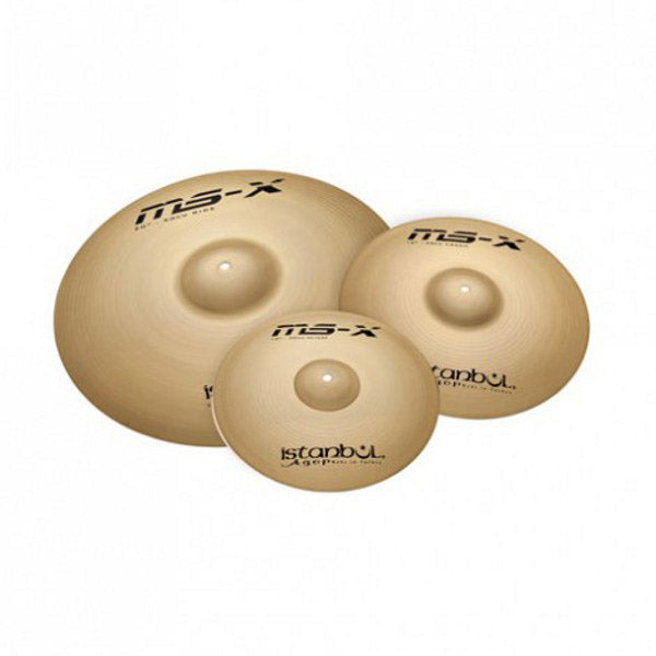 Istanbul Agop Cymbals MS-X 3 Piece Set 14" Hi-Hats 16" Crash 20" Ride MSX Set (IMSXS)