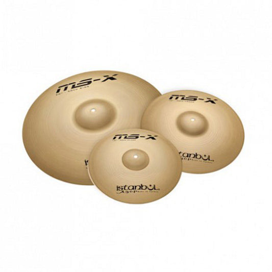 Istanbul Agop Cymbals MS-X 3 Piece Set 14" Hi-Hats 16" Crash 20" Ride MSX Set (IMSXS)