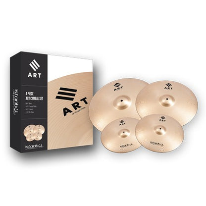 Istanbul Agop Cymbals ART 4 Piece Set 14" Hi-Hats 16" 18" Crash 20" Ride Set With Bag (IART4)
