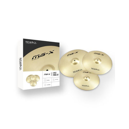 Istanbul Agop Cymbals MS-X 3 Piece Set 14" Hi-Hats 16" Crash 20" Ride MSX Set (IMSXS)