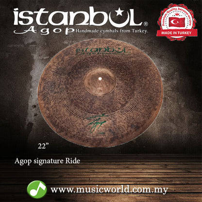 Istanbul Agop Cymbals 22" Agop Signature Ride Cymbal (AGMR22)
