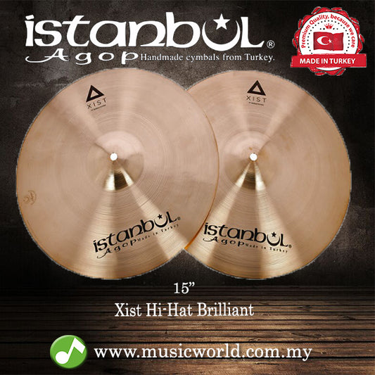 İstanbul Agop Cymbal 15" Xist Hi-Hat Brilliant Cymbal (XHB15)
