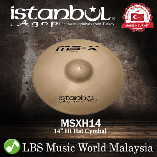 Istanbul Agop Cymbals 14" MS-X Hi-Hats Hihat Hi Hat Cymbal (MSXH14)