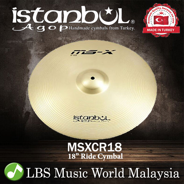 Istanbul Agop Cymbals 18" MS-X Crash Ride Cymbal (MSXCR18)