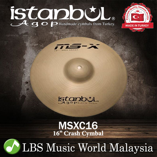Istanbul Agop Cymbal 16" MS-X Crash Cymbal MSX (MSXC16)