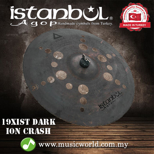 İstanbul Agop Cymbals 19" Inch Xist Dark ION Crash Cymbal (XDIC19)
