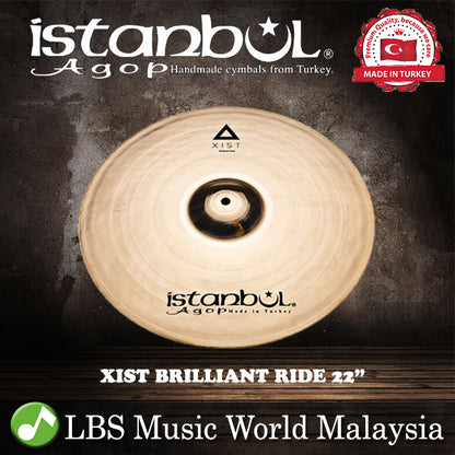 Istanbul Agop Cymbals 22" Xist Brilliant Ride Cymbal (XRB22)