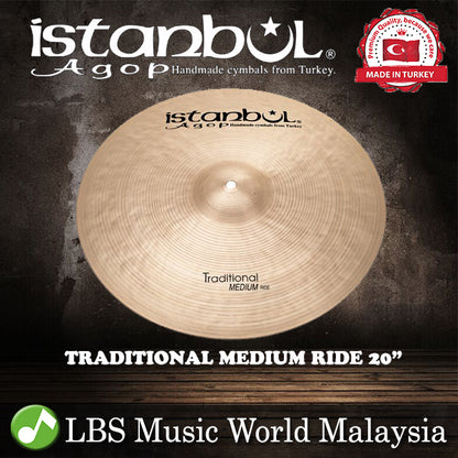 Istanbul Agop Cymbals 20" Traditional Medium Ride Cymbal (MR20)