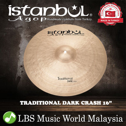 Istanbul Agop Cymbals 16" Traditional Dark Crash Cymbal (DC16)