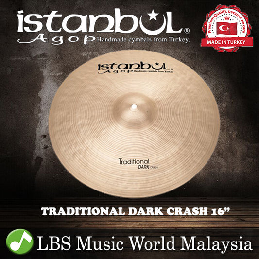 Istanbul Agop Cymbals 16" Traditional Dark Crash Cymbal (DC16)